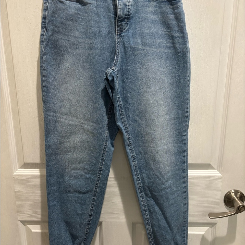 Jessica Simpson Blue Boyfriend Jeans with Distressed Details